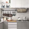 Pan and Pot Wall Racks With Kitchen Decor